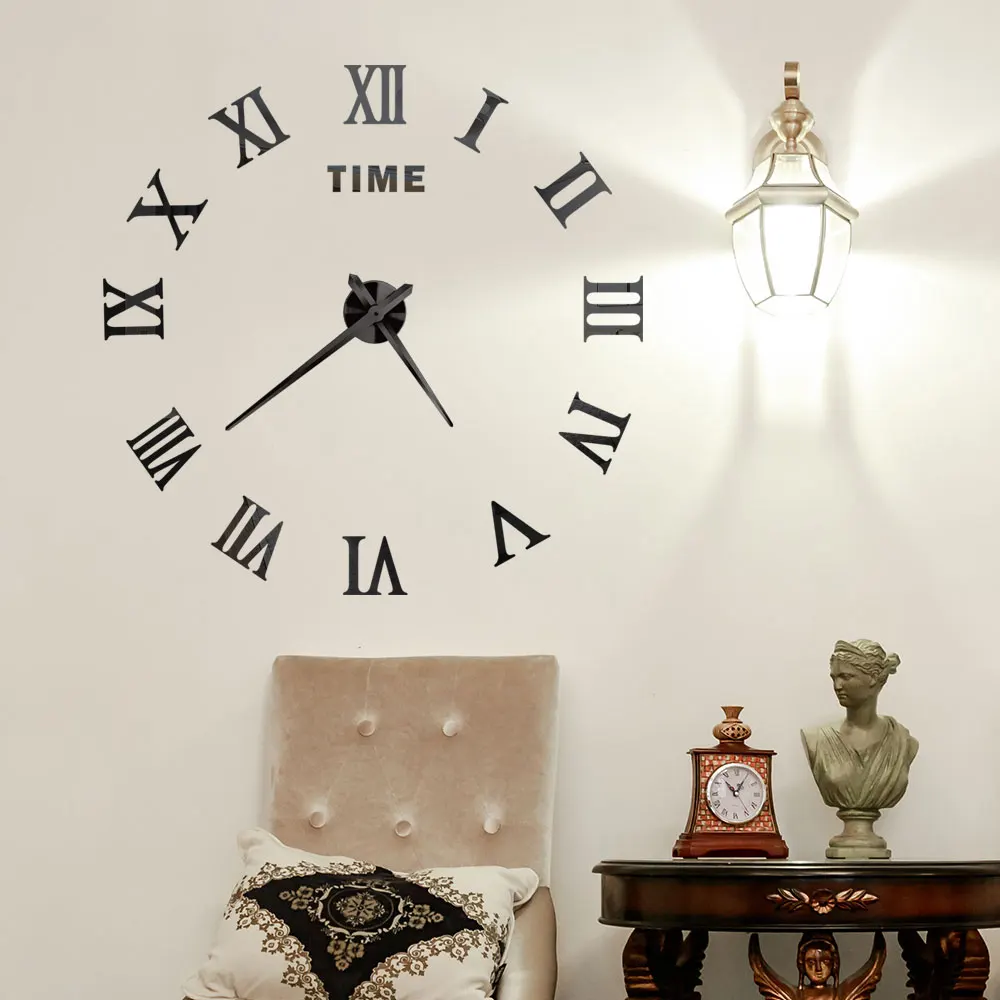 Big Home Wall Clock 3D DIY Acrylic Mirror Stickers Home Decoration Living Room Quartz Needle Clocks Self Adhesive Hanging Watch Big Home Wall Clock 3D DIY Acrylic Mirror Stickers Home Decoration Living Room Quartz Needle Clocks Self Adhesive Hanging Watch