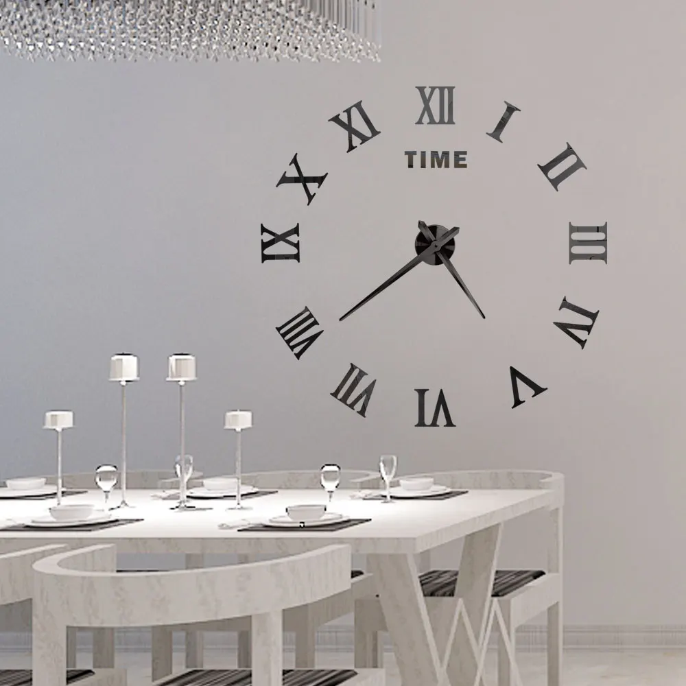 Big Home Wall Clock 3D DIY Acrylic Mirror Stickers Home Decoration Living Room Quartz Needle Clocks Self Adhesive Hanging Watch Big Home Wall Clock 3D DIY Acrylic Mirror Stickers Home Decoration Living Room Quartz Needle Clocks Self Adhesive Hanging Watch