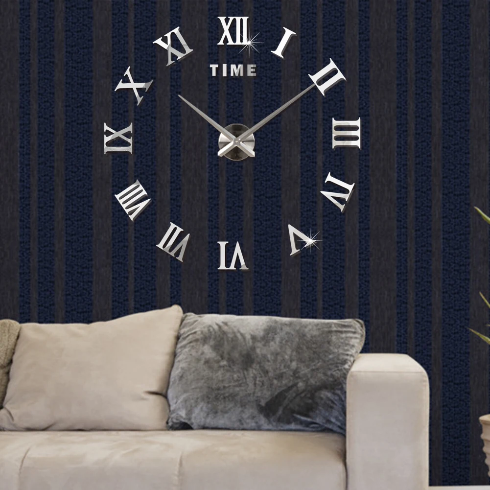 Big Home Wall Clock 3D DIY Acrylic Mirror Stickers Home Decoration Living Room Quartz Needle Clocks Self Adhesive Hanging Watch Big Home Wall Clock 3D DIY Acrylic Mirror Stickers Home Decoration Living Room Quartz Needle Clocks Self Adhesive Hanging Watch