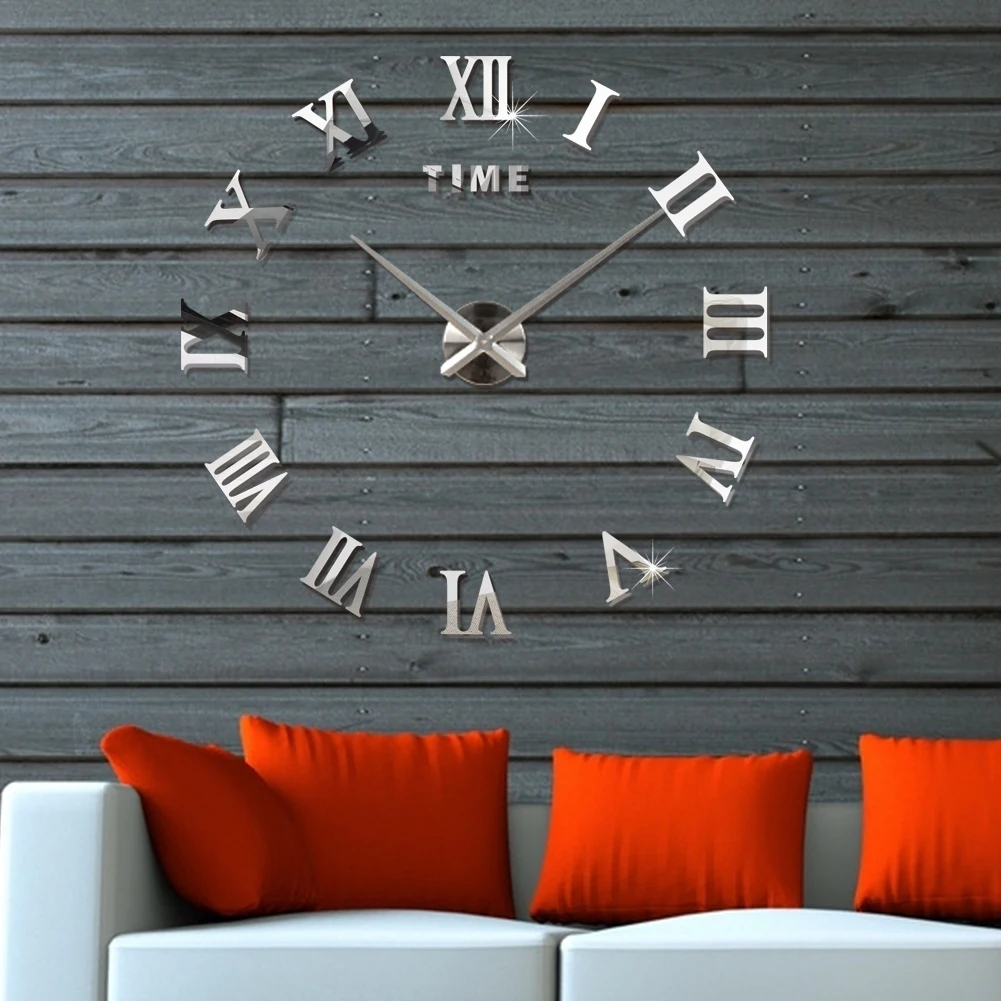 Big Home Wall Clock 3D DIY Acrylic Mirror Stickers Home Decoration Living Room Quartz Needle Clocks Self Adhesive Hanging Watch Big Home Wall Clock 3D DIY Acrylic Mirror Stickers Home Decoration Living Room Quartz Needle Clocks Self Adhesive Hanging Watch