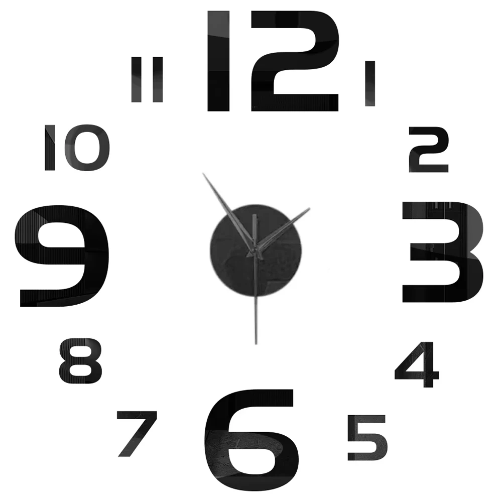 Big Home Wall Clock 3D DIY Acrylic Mirror Stickers Home Decoration Living Room Quartz Needle Clocks Self Adhesive Hanging Watch Big Home Wall Clock 3D DIY Acrylic Mirror Stickers Home Decoration Living Room Quartz Needle Clocks Self Adhesive Hanging Watch