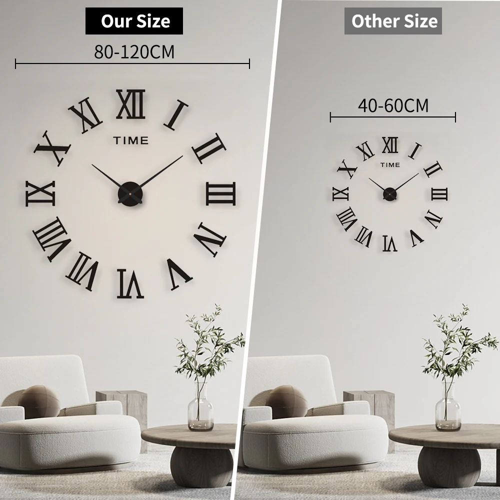 Big Home Wall Clock 3D DIY Acrylic Mirror Stickers Home Decoration Living Room Quartz Needle Clocks Self Adhesive Hanging Watch Big Home Wall Clock 3D DIY Acrylic Mirror Stickers Home Decoration Living Room Quartz Needle Clocks Self Adhesive Hanging Watch