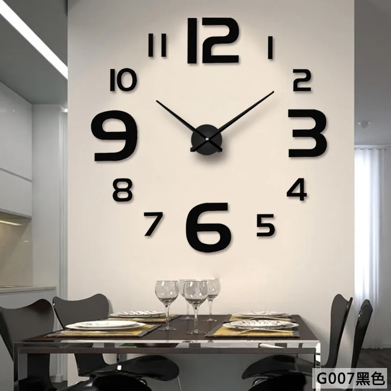 Big Home Wall Clock 3D DIY Acrylic Mirror Stickers Home Decoration Living Room Quartz Needle Clocks Self Adhesive Hanging Watch Big Home Wall Clock 3D DIY Acrylic Mirror Stickers Home Decoration Living Room Quartz Needle Clocks Self Adhesive Hanging Watch