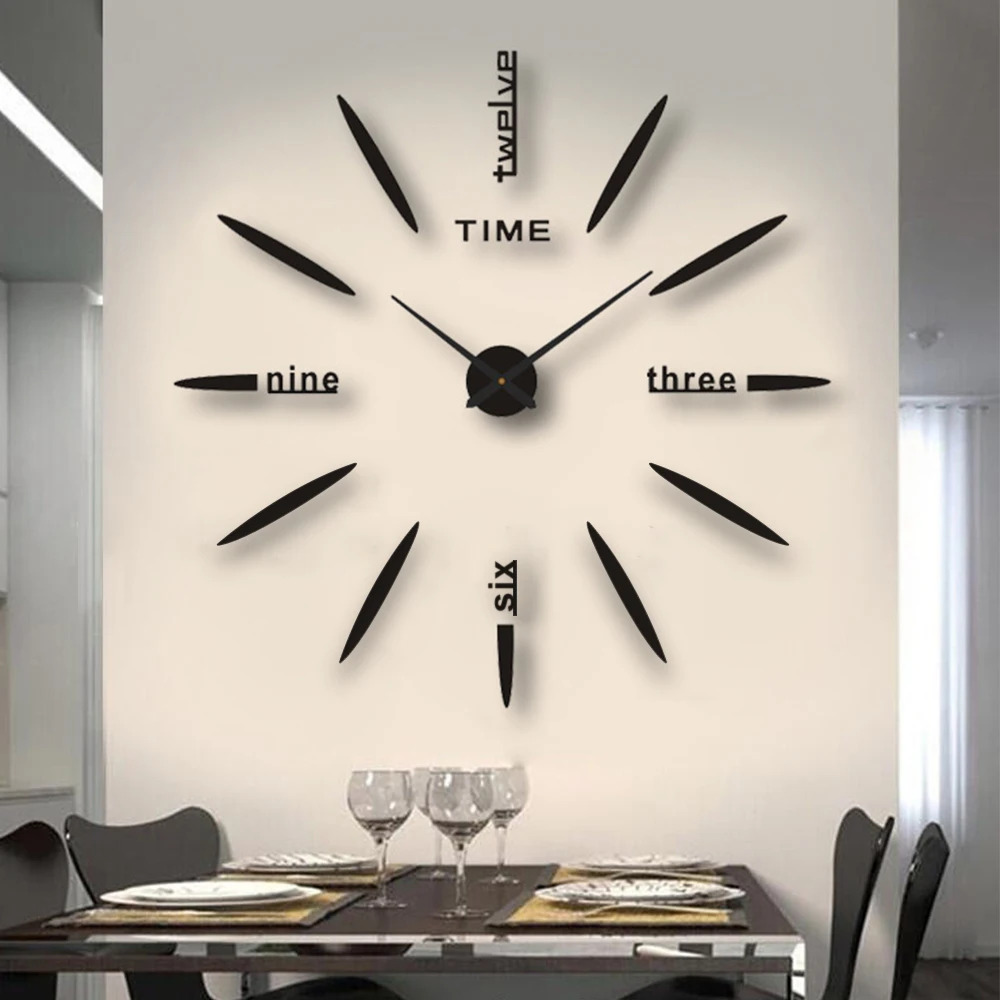 Big Home Wall Clock 3D DIY Acrylic Mirror Stickers Home Decoration Living Room Quartz Needle Clocks Self Adhesive Hanging Watch Big Home Wall Clock 3D DIY Acrylic Mirror Stickers Home Decoration Living Room Quartz Needle Clocks Self Adhesive Hanging Watch