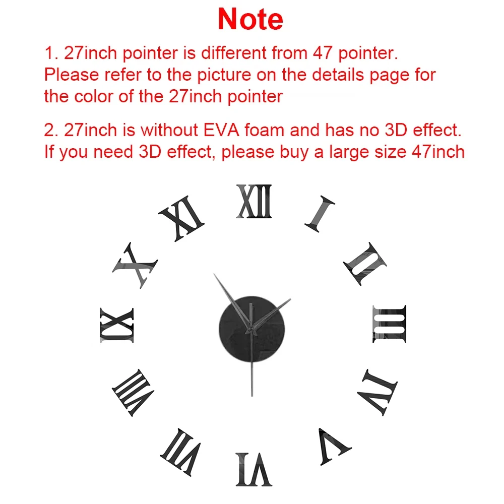 Big Home Wall Clock 3D DIY Acrylic Mirror Stickers Home Decoration Living Room Quartz Needle Clocks Self Adhesive Hanging Watch Big Home Wall Clock 3D DIY Acrylic Mirror Stickers Home Decoration Living Room Quartz Needle Clocks Self Adhesive Hanging Watch