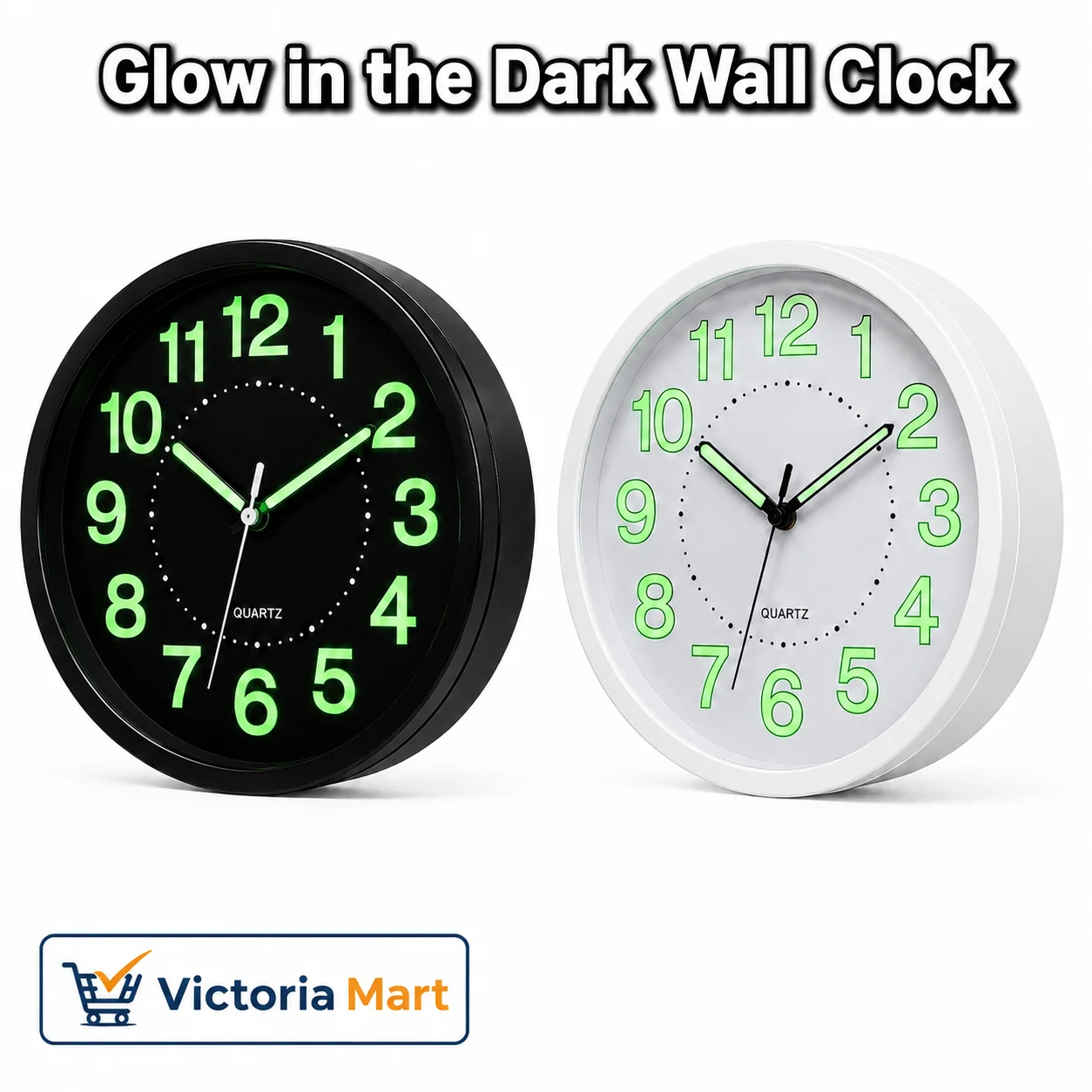 Glow in the Dark Wall Clock 12 Inch Modern Analog Clock for Living Room Bedroom Home Decor Glow in the Dark Wall Clock 12 Inch Modern Analog Clock for Living Room Bedroom Home Decor
