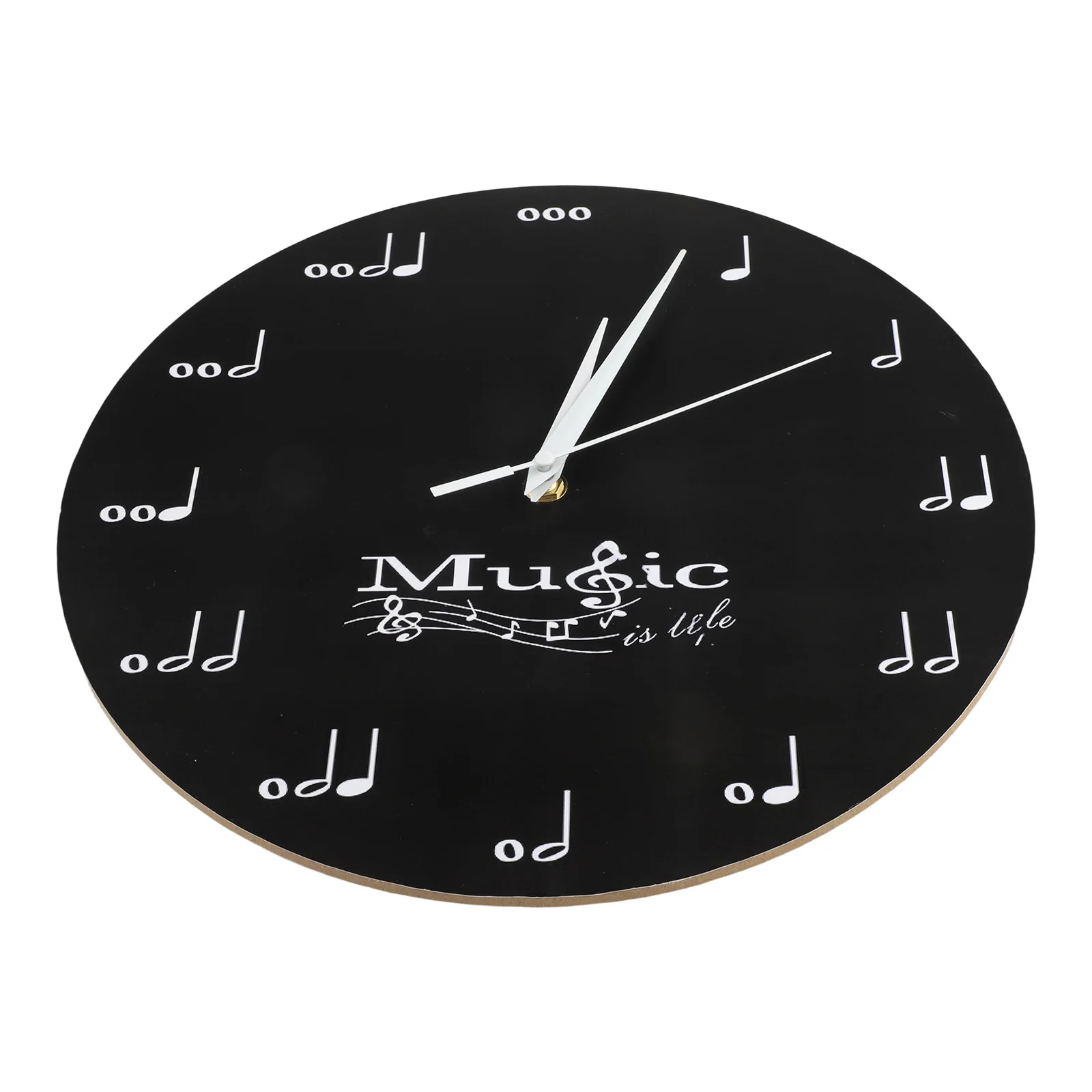 Unique Design Clock Musical Note Wall Clock Music Theme Home Decoration Density Board Clock 30x30cm Wall Clock