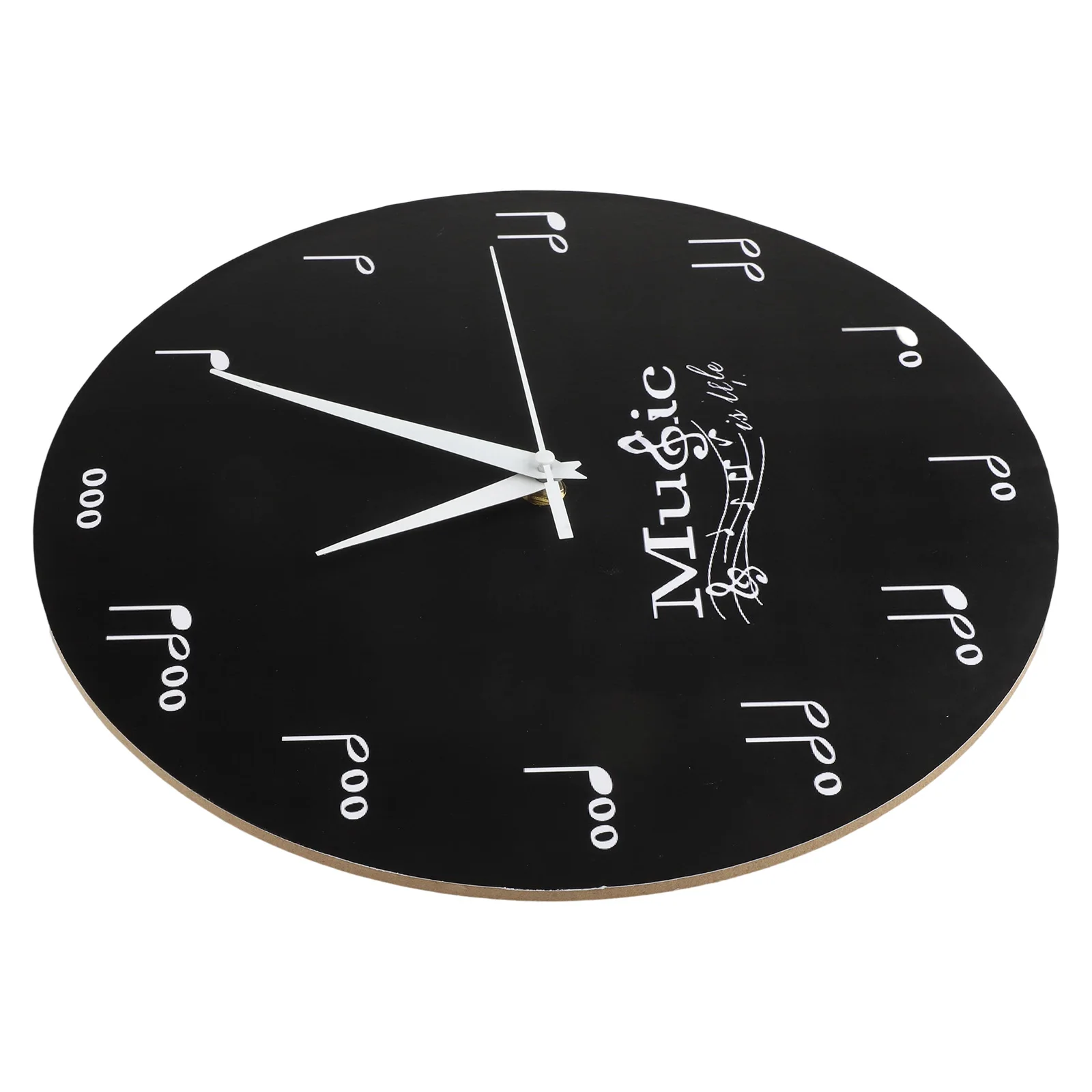 Unique Design Clock Musical Note Wall Clock Music Theme Home Decoration Density Board Clock 30x30cm Wall Clock