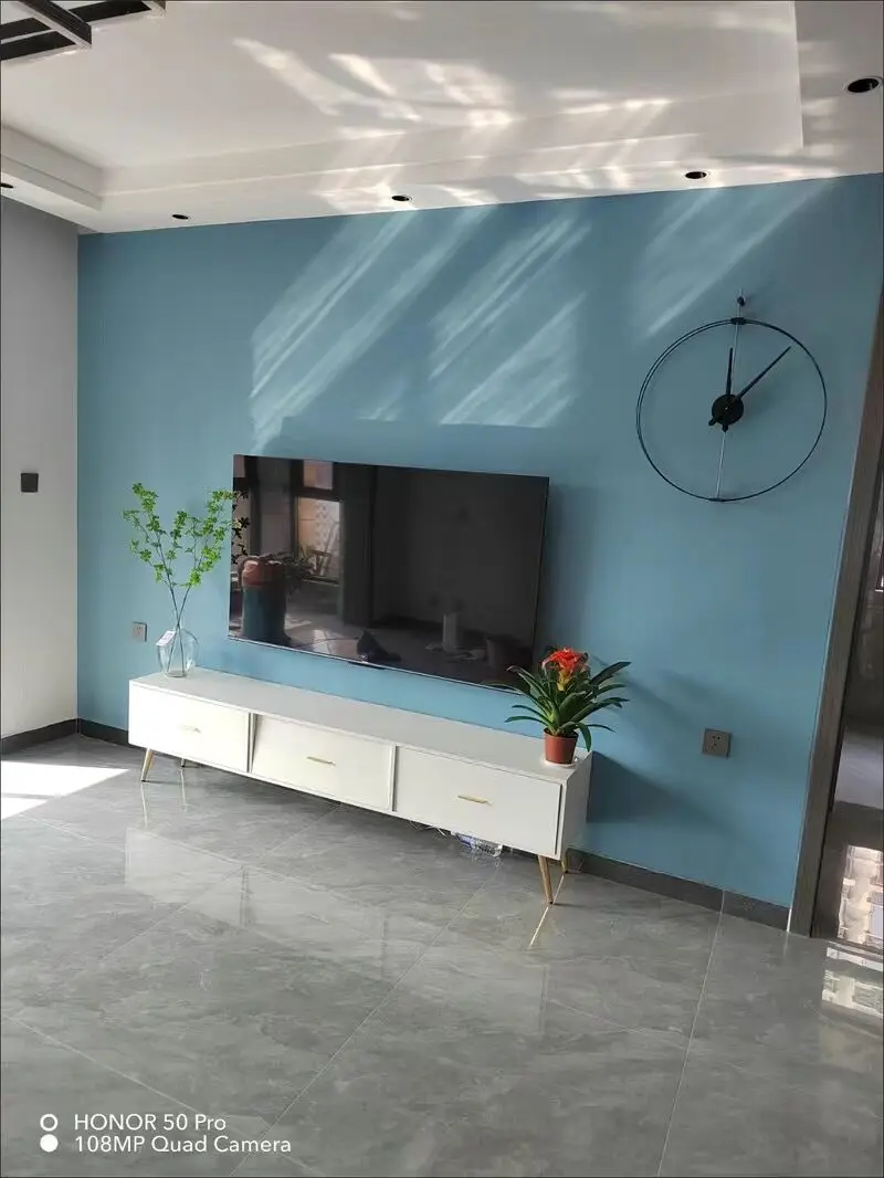 ​No Drill Installation Modern Large Wall Clock Nordic Minimalist Design Silent Quartz Movement Living Room Dining Room Decor​