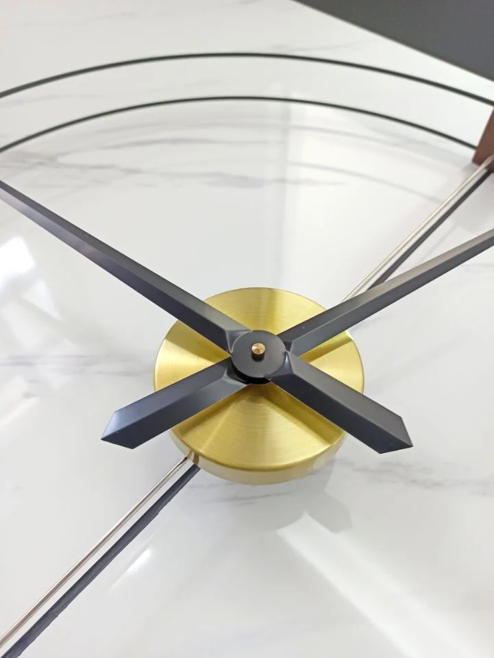 ​No Drill Installation Modern Large Wall Clock Nordic Minimalist Design Silent Quartz Movement Living Room Dining Room Decor​