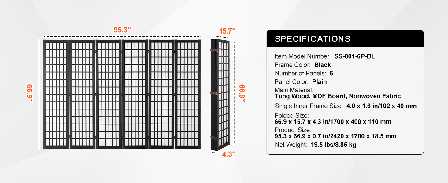 SucceBuy 3/4/6 Panel Wood Folding Privacy Screen Portable Decoration Screens for Room Separation Home Office Restaurant&Bedroom SucceBuy 3/4/6 Panel Wood Folding Privacy Screen Portable Decoration Screens for Room Separation Home Office Restaurant&Bedroom