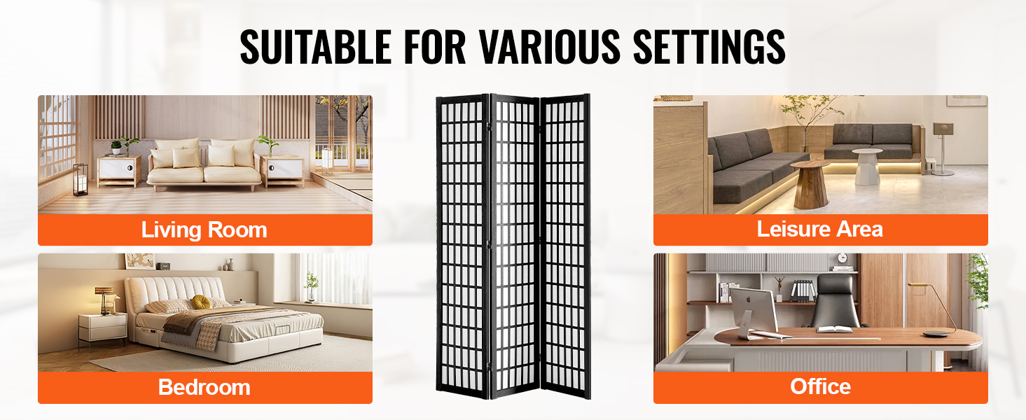 SucceBuy 3/4/6 Panel Wood Folding Privacy Screen Portable Decoration Screens for Room Separation Home Office Restaurant&Bedroom SucceBuy 3/4/6 Panel Wood Folding Privacy Screen Portable Decoration Screens for Room Separation Home Office Restaurant&Bedroom