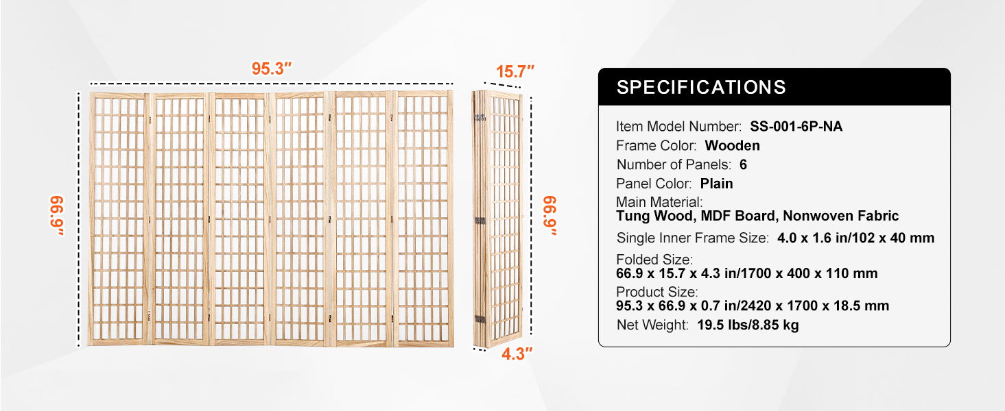 SucceBuy 3/4/6 Panel Wood Folding Privacy Screen Portable Decoration Screens for Room Separation Home Office Restaurant&Bedroom SucceBuy 3/4/6 Panel Wood Folding Privacy Screen Portable Decoration Screens for Room Separation Home Office Restaurant&Bedroom