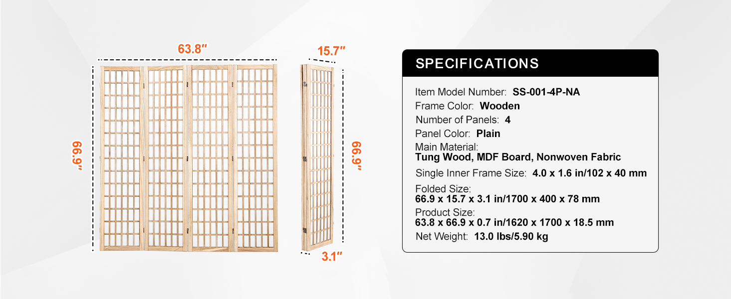 SucceBuy 3/4/6 Panel Wood Folding Privacy Screen Portable Decoration Screens for Room Separation Home Office Restaurant&Bedroom SucceBuy 3/4/6 Panel Wood Folding Privacy Screen Portable Decoration Screens for Room Separation Home Office Restaurant&Bedroom