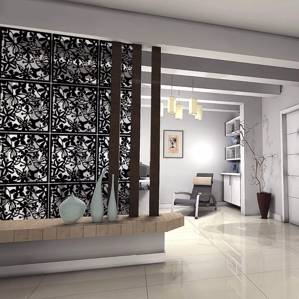 12pcs/lot Room Safety Pvc Panel Screen Bird Flower Living,dining,study,sitting-room,hotel And Bar Decoration 15.7 12pcs/lot Room Safety Pvc Panel Screen Bird Flower Living,dining,study,sitting-room,hotel And Bar Decoration 15.7