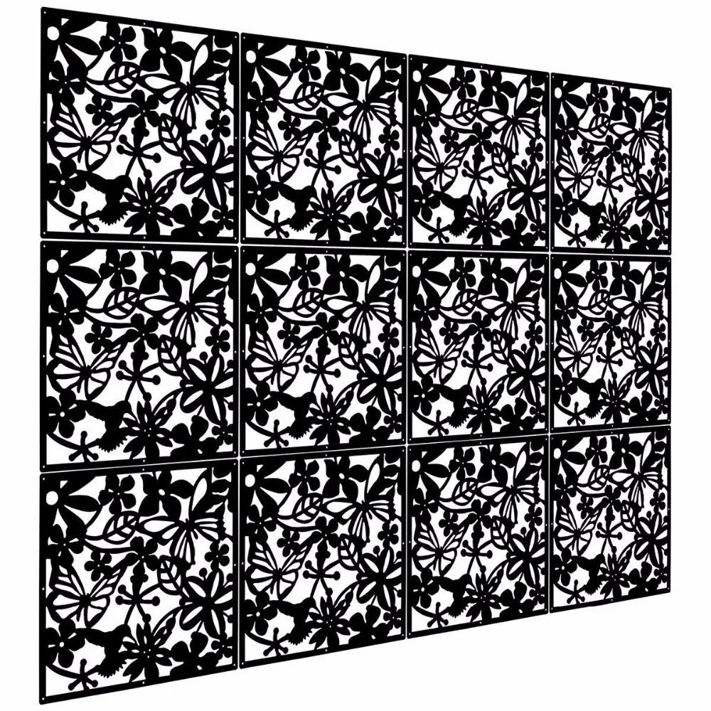 12pcs/lot Room Safety Pvc Panel Screen Bird Flower Living,dining,study,sitting-room,hotel And Bar Decoration 15.7 12pcs/lot Room Safety Pvc Panel Screen Bird Flower Living,dining,study,sitting-room,hotel And Bar Decoration 15.7