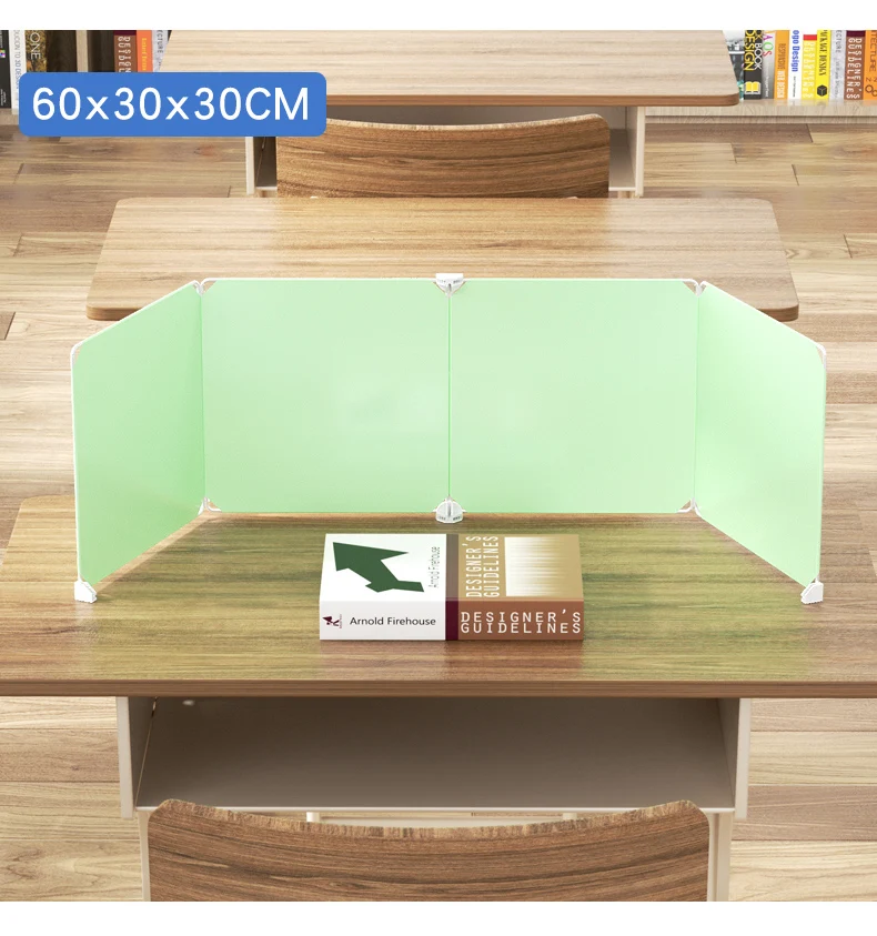 Office Desktop Partition U-Shaped Three-Sided Thick Plastic Screen Windproof Breathable for Classroom Self-Study Room Office Desktop Partition U-Shaped Three-Sided Thick Plastic Screen Windproof Breathable for Classroom Self-Study Room