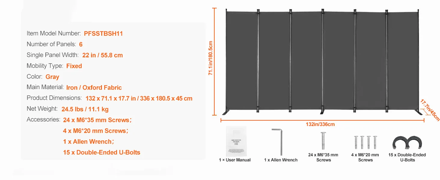 SucceBuy 3/4/6 Panel Room Divider Folding Privacy Screen and Portable Freestanding Room Partition for Office Bedroom Study Hotel