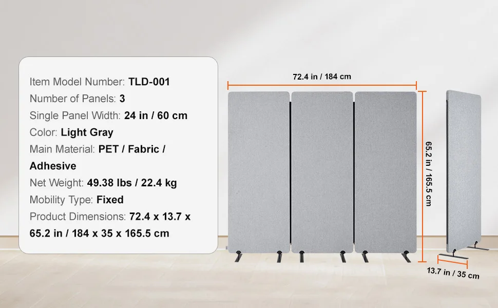 SucceBuy 3/4/6 Panel Room Divider Folding Privacy Screen and Portable Freestanding Room Partition for Office Bedroom Study Hotel