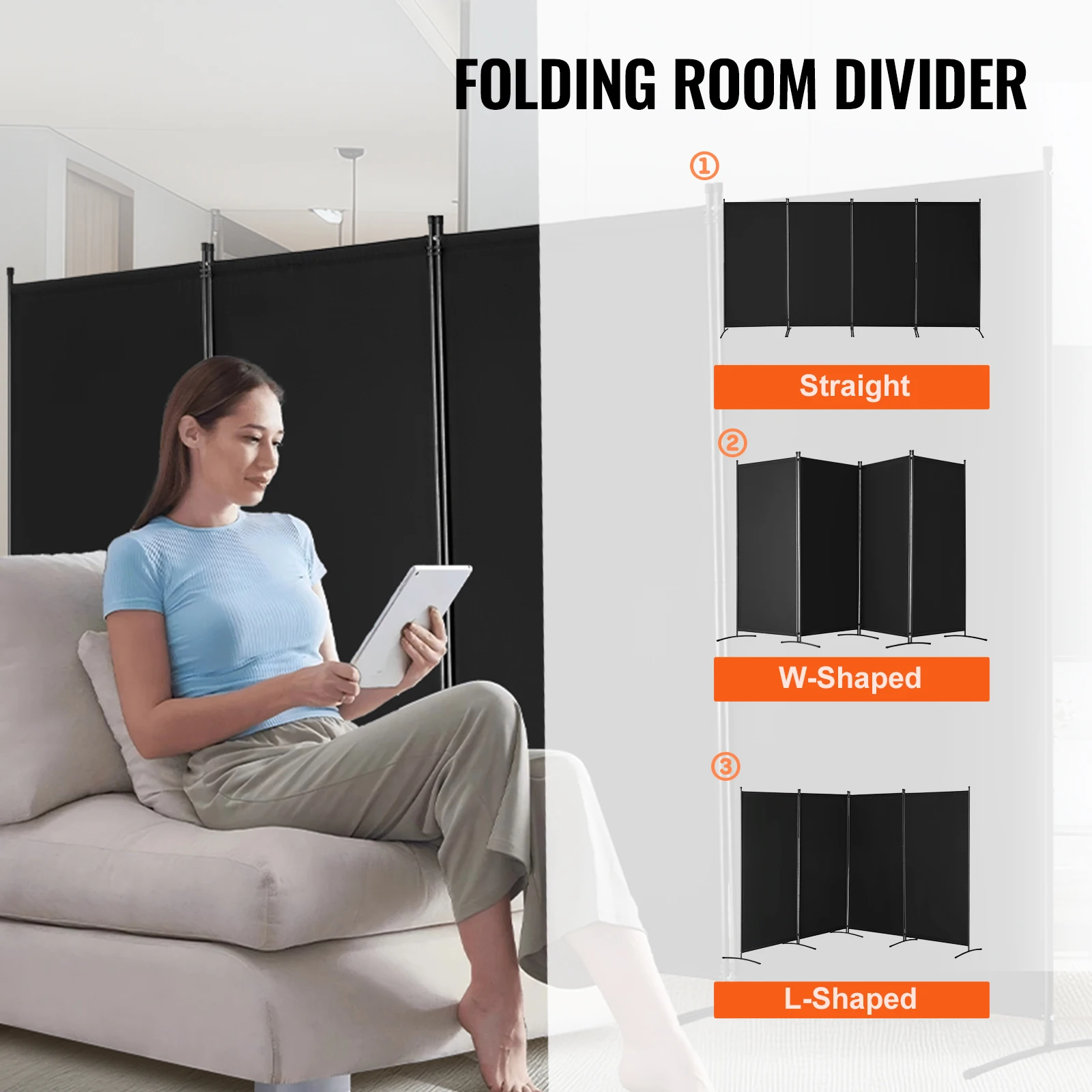 SucceBuy 3/4/6 Panel Room Divider Folding Privacy Screen and Portable Freestanding Room Partition for Office Bedroom Study Hotel SucceBuy 3/4/6 Panel Room Divider Folding Privacy Screen and Portable Freestanding Room Partition for Office Bedroom Study Hotel