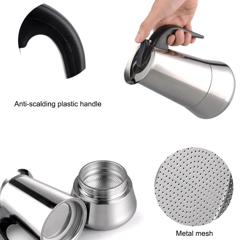 1.2L 1L Coffee Drip Kettle Pot with Thermometer Pour Over Coffee Tea Pot Stainless Steel Drip Kettle For Home Office Cafetera