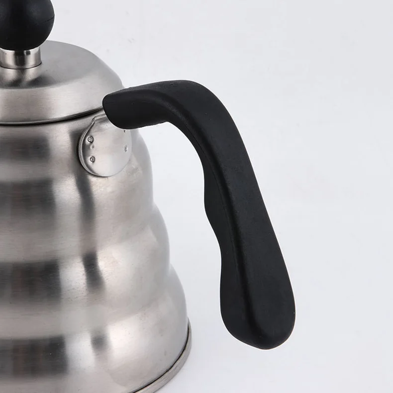 1.2L 1L Coffee Drip Kettle Pot with Thermometer Pour Over Coffee Tea Pot Stainless Steel Drip Kettle For Home Office Cafetera