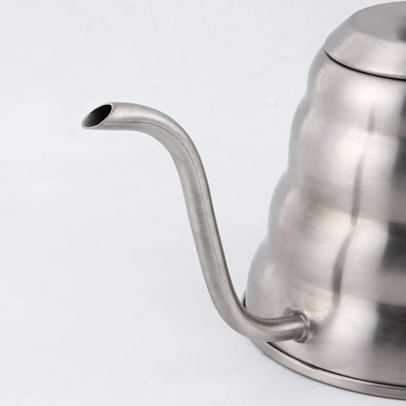1.2L 1L Coffee Drip Kettle Pot with Thermometer Pour Over Coffee Tea Pot Stainless Steel Drip Kettle For Home Office Cafetera