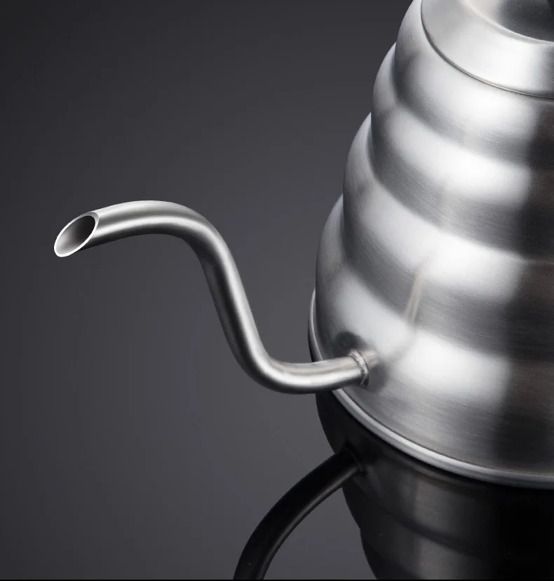 1.2L 1L Coffee Drip Kettle Pot with Thermometer Pour Over Coffee Tea Pot Stainless Steel Drip Kettle For Home Office Cafetera