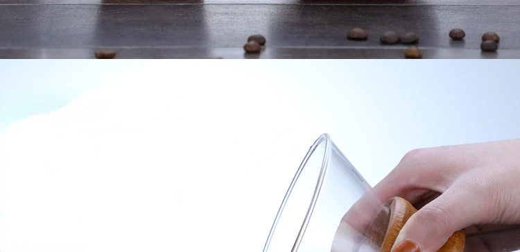 Hand Glass Coffee Kettle with Stainless Steel Filter Drip Brewing Hot Brewer Coffee Pot Dripper Barista Pour Over Coffee Maker