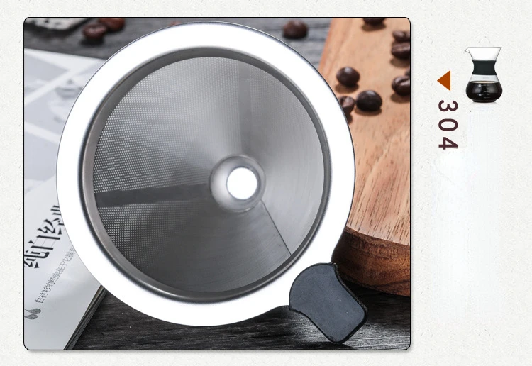 Hand Glass Coffee Kettle with Stainless Steel Filter Drip Brewing Hot Brewer Coffee Pot Dripper Barista Pour Over Coffee Maker