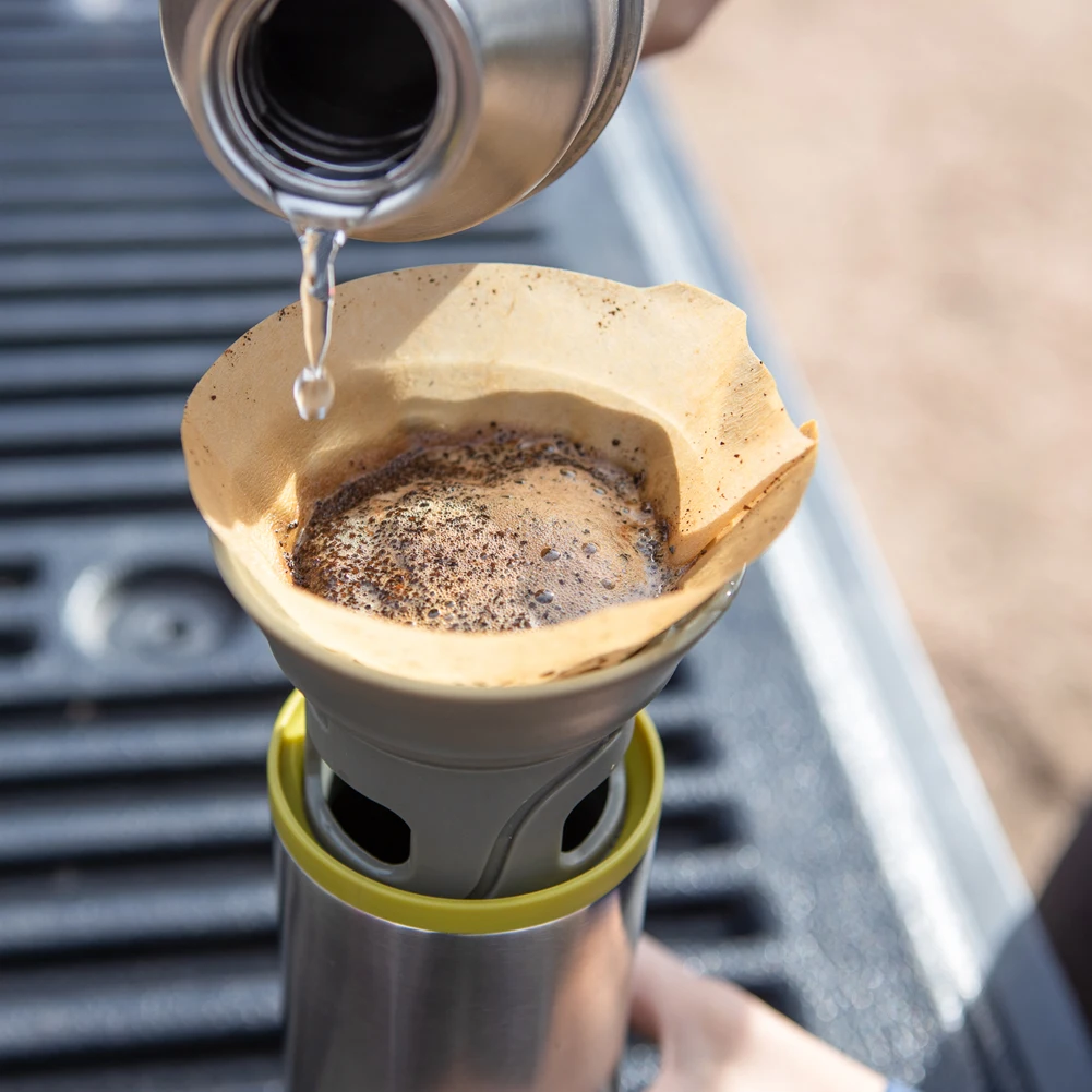 WACACO Cuppamoka Coffee Pot, Portable Drip Coffee Maker with 10 Cone Paper Filter, Stainless Steel Pour Over Coffee Brewer WACACO Cuppamoka Coffee Pot, Portable Drip Coffee Maker with 10 Cone Paper Filter, Stainless Steel Pour Over Coffee Brewer