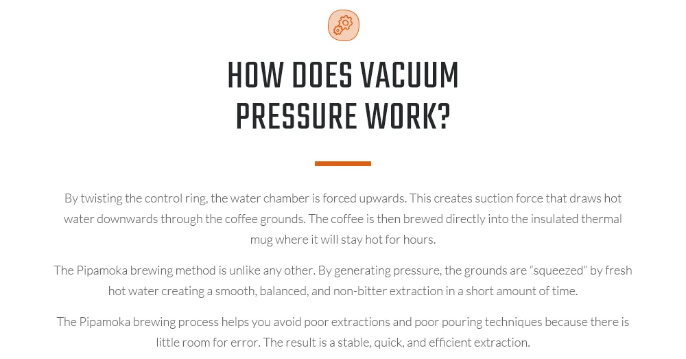WACACO Pipamoka, All-in-one Vacuum Pressured Portable Coffee Maker, Insulated Travel Mug, Hand Powered and Pressure Brewer WACACO Pipamoka, All-in-one Vacuum Pressured Portable Coffee Maker, Insulated Travel Mug, Hand Powered and Pressure Brewer