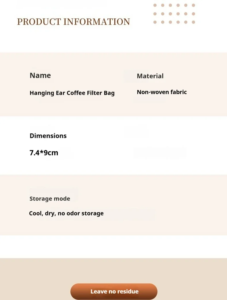 25-500pcs Coffee Filter Paper Bags Disposable Drip Coffee Paper Pack Portable Hanging Ear Espresso Coffee Accessories Tea Tool