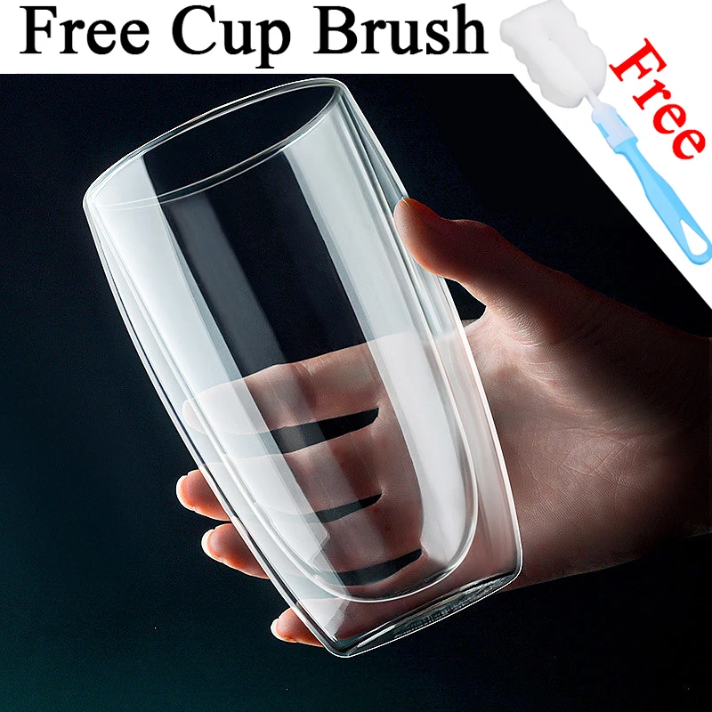 Transparent Glass Coffee Cup Milk Whiskey Tea Beer Double Creative Heat Resistant Cocktail Vodka Wine Mug Tumbler Drinkware Gift Transparent Glass Coffee Cup Milk Whiskey Tea Beer Double Creative Heat Resistant Cocktail Vodka Wine Mug Tumbler Drinkware Gift