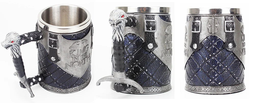 GOT Mug Goblet Stainless Steel Resin 3D Beer Tankard Wine Glass Mugs 600ml 400ml 200ml Party Drinkware Decoration Christmas Gift GOT Mug Goblet Stainless Steel Resin 3D Beer Tankard Wine Glass Mugs 600ml 400ml 200ml Party Drinkware Decoration Christmas Gift
