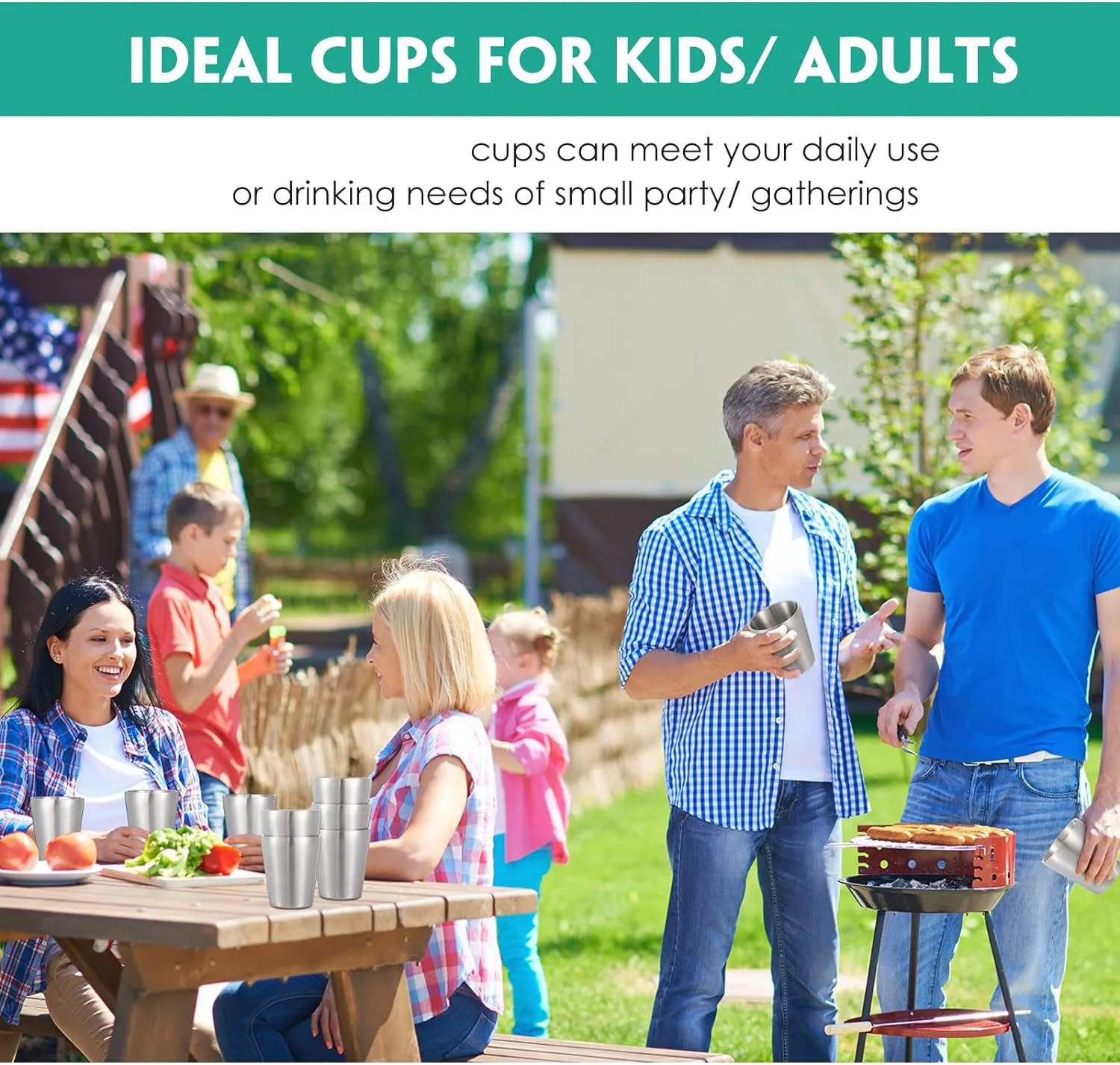 304 Stainless Steel Cups Double Wall Tumbler Glasses Stackable Glasses Metal Drinking Cups Insulated Drinking Glasses Reusable 304 Stainless Steel Cups Double Wall Tumbler Glasses Stackable Glasses Metal Drinking Cups Insulated Drinking Glasses Reusable