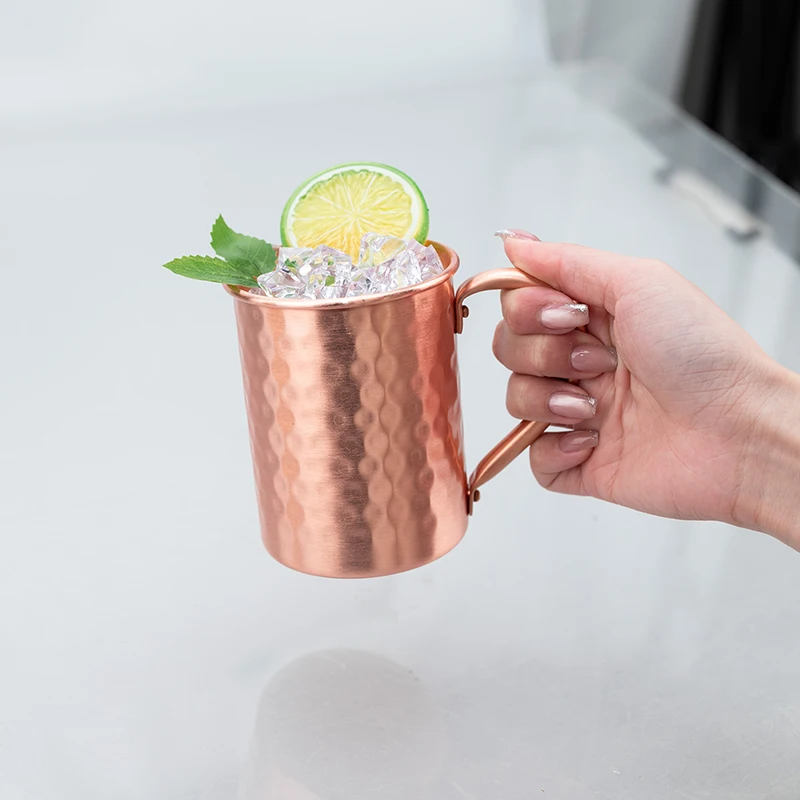 New 100% Copper Cups Pure Solid Moscow Mule PURE Copper Mugs-Shaped 400ml Cocktail Cups Beer Milk Mug Drinkware New 100% Copper Cups Pure Solid Moscow Mule PURE Copper Mugs-Shaped 400ml Cocktail Cups Beer Milk Mug Drinkware