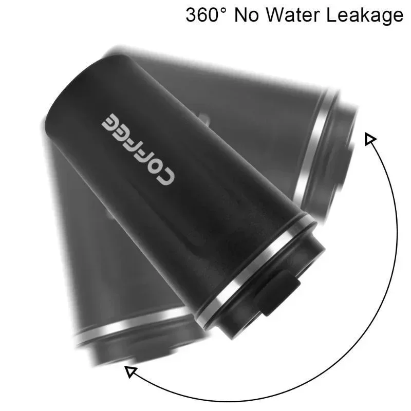 380/510ML Stainless Steel Insulated Coffee Mug Leak Proof Portable Travel Cup Vacuum Flask Outdoor Water Bottle
