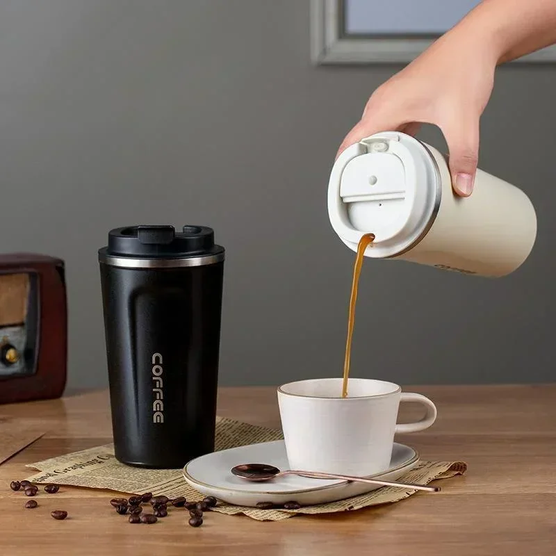 380/510ML Stainless Steel Insulated Coffee Mug Leak Proof Portable Travel Cup Vacuum Flask Outdoor Water Bottle 380/510ML Stainless Steel Insulated Coffee Mug Leak Proof Portable Travel Cup Vacuum Flask Outdoor Water Bottle