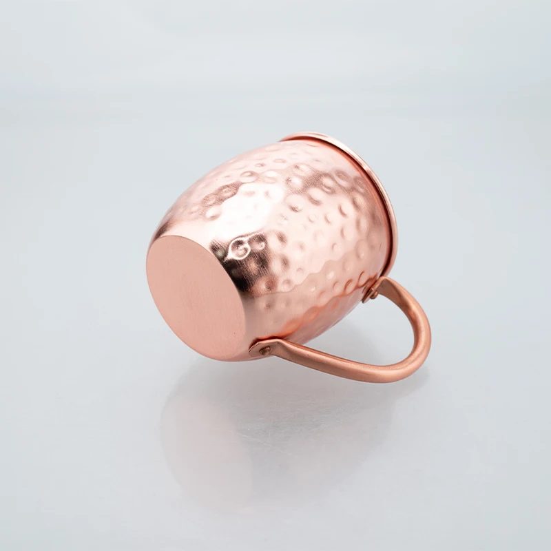 350ML 12oz 100% Copper Moscow Mule Mug Durable Coppery Beer Mug Coffee Mug Milk Cup Pure Copper Cocktail Whiskey Glass Drinkware