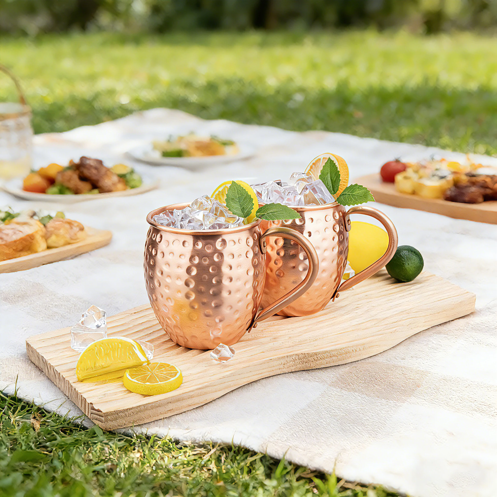 350ML 12oz 100% Copper Moscow Mule Mug Durable Coppery Beer Mug Coffee Mug Milk Cup Pure Copper Cocktail Whiskey Glass Drinkware