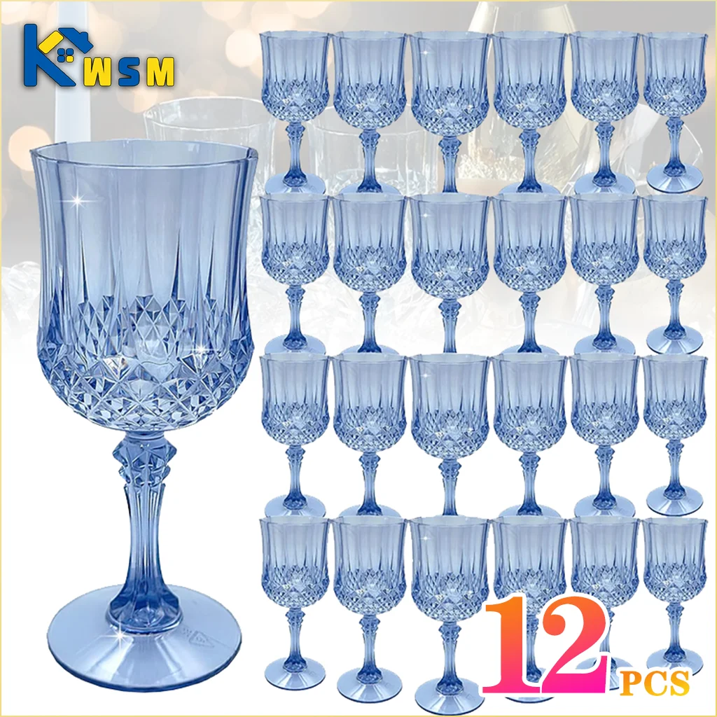 12PCS Plastic Champagne Flutes Shatterproof Tall Wine Glasses Reusable Drinkware for Wedding Party Outdoor Picnic Use 12PCS Plastic Champagne Flutes Shatterproof Tall Wine Glasses Reusable Drinkware for Wedding Party Outdoor Picnic Use