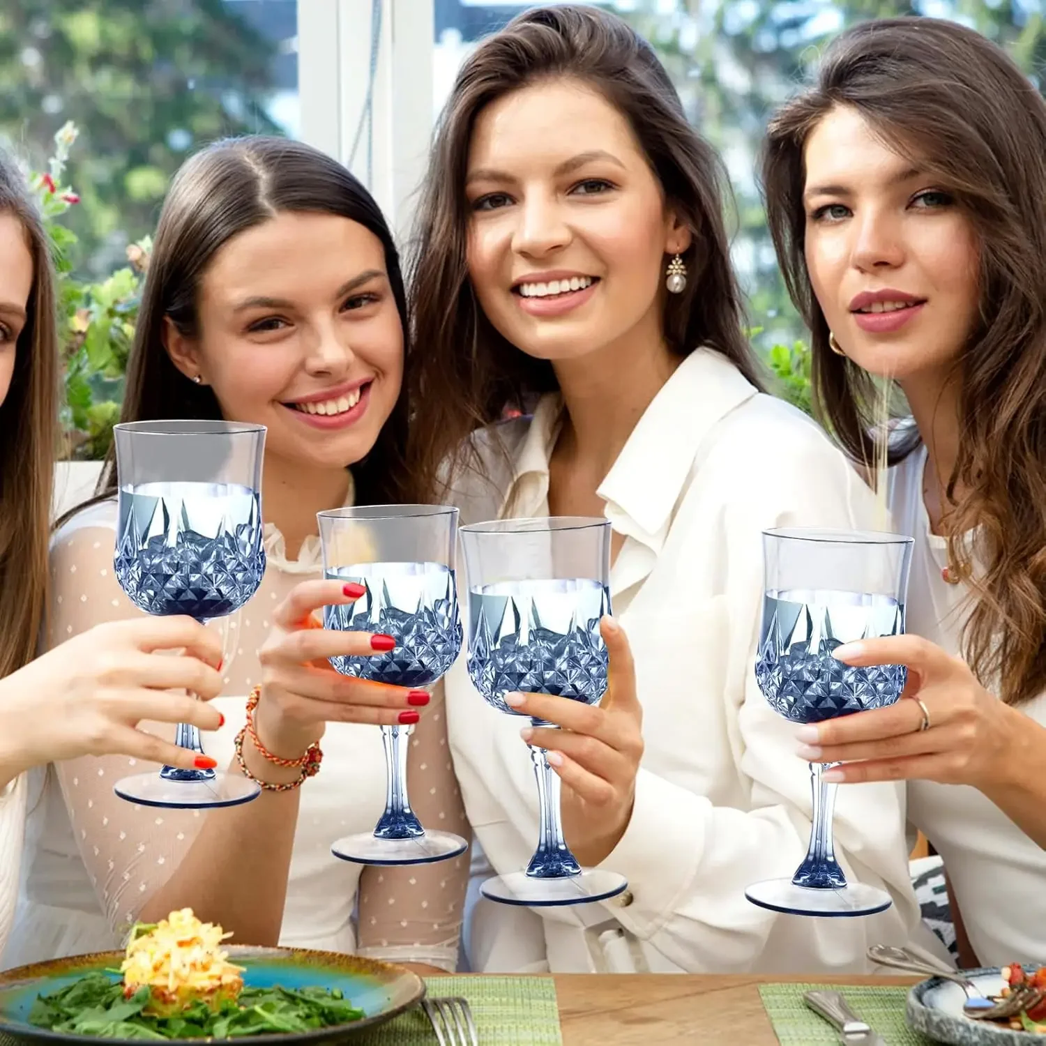 12PCS Plastic Champagne Flutes Shatterproof Tall Wine Glasses Reusable Drinkware for Wedding Party Outdoor Picnic Use 12PCS Plastic Champagne Flutes Shatterproof Tall Wine Glasses Reusable Drinkware for Wedding Party Outdoor Picnic Use