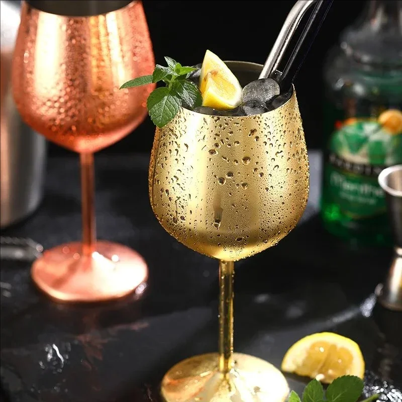 4PCS Stainless Steel Glass Cocktail Creative Metal Wine Glass Bar Restaurant Champagne Red Wine Glass Drinkware Barware Cup 4PCS Stainless Steel Glass Cocktail Creative Metal Wine Glass Bar Restaurant Champagne Red Wine Glass Drinkware Barware Cup