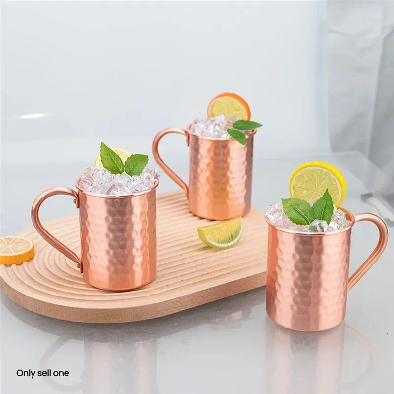 ABYN-400Ml Moscow Mules Mug Stainless Steel Handmade Long-Lasting Cocktail Cup For Home Bar Drinkware Gift