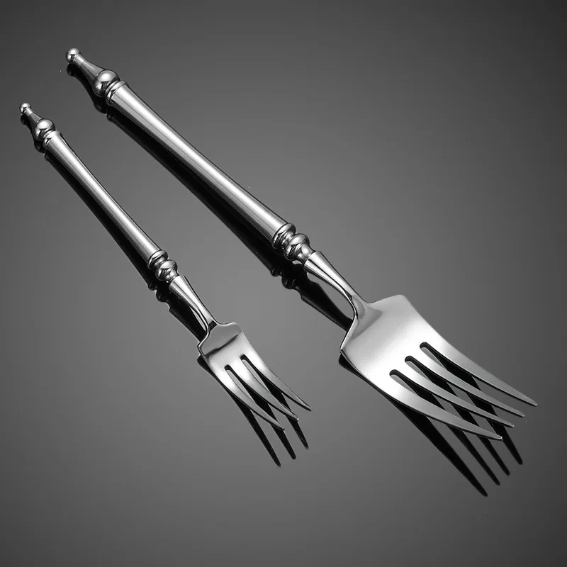 3/4/5/6PCS Silm Romantic 304 Stainless Cutlery Set Hotel French Tableware Wedding Table Decoration Luxury Spoon Fork Knife