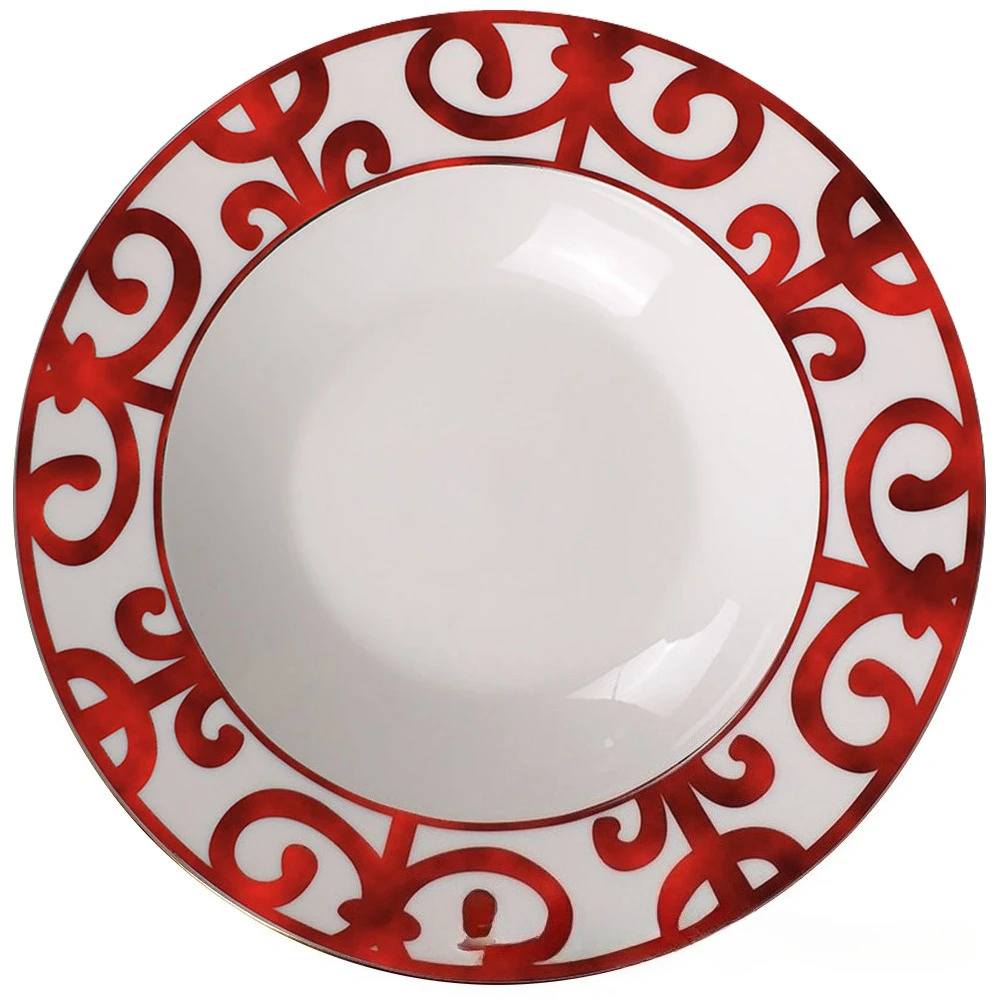 Nordic Iron Ceramic Plate Set Western Wedding Dessert Plate Daily Fruit Plate Bone China Coffee Cup Saucer