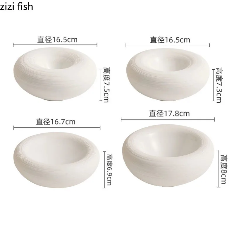 White Double Layer Insulation Plate Serving Plate Ceramic Circular Thick Soup Plate Snack Dish Salmon Dish Restaurant Tableware White Double Layer Insulation Plate Serving Plate Ceramic Circular Thick Soup Plate Snack Dish Salmon Dish Restaurant Tableware