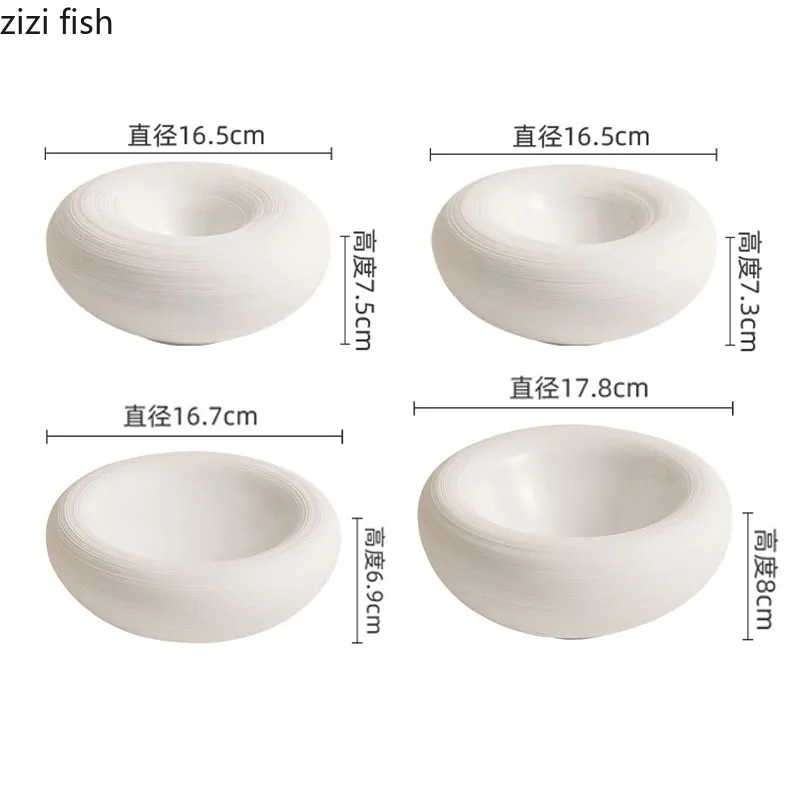 White Double Layer Insulation Plate Serving Plate Ceramic Circular Thick Soup Plate Snack Dish Salmon Dish Restaurant Tableware White Double Layer Insulation Plate Serving Plate Ceramic Circular Thick Soup Plate Snack Dish Salmon Dish Restaurant Tableware