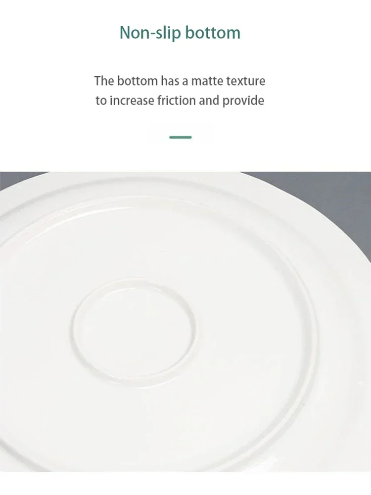 Europeanc Style Ceramic Dining Plate Elegant Lemon Pattern Dinner Steak Plate Coffee Cup Set Western Cuisine Dessert Plate